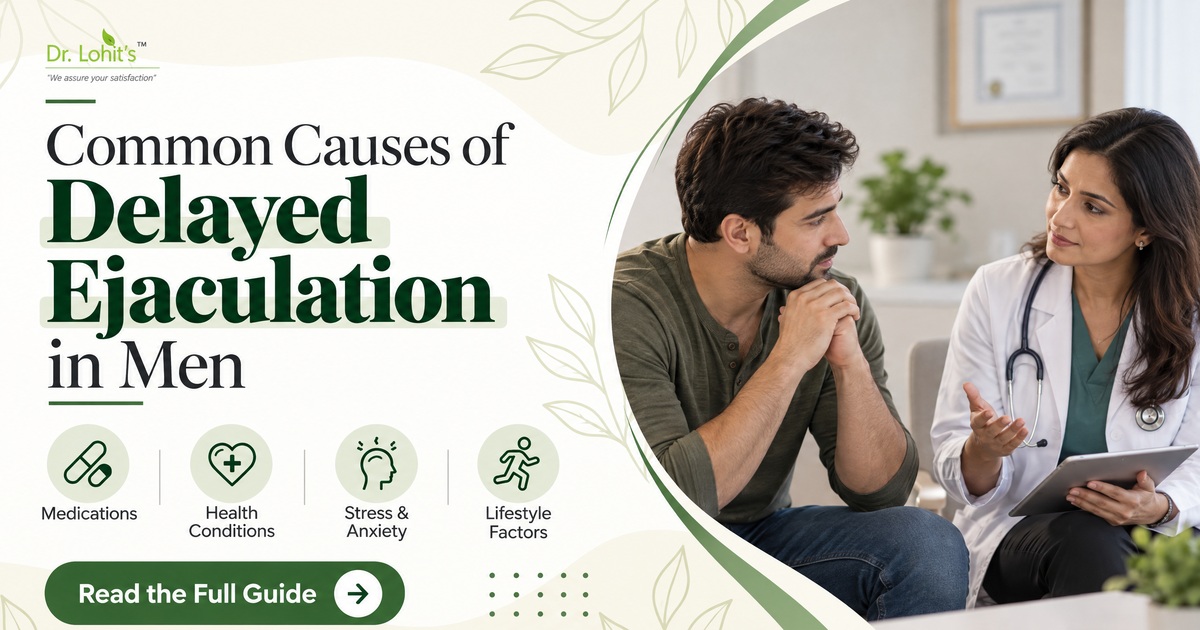 Common causes of delayed ejaculation in men, Dr. Lohit's Ayur Sex Clinic